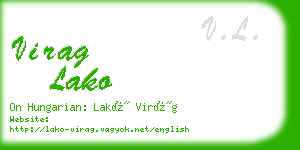 virag lako business card